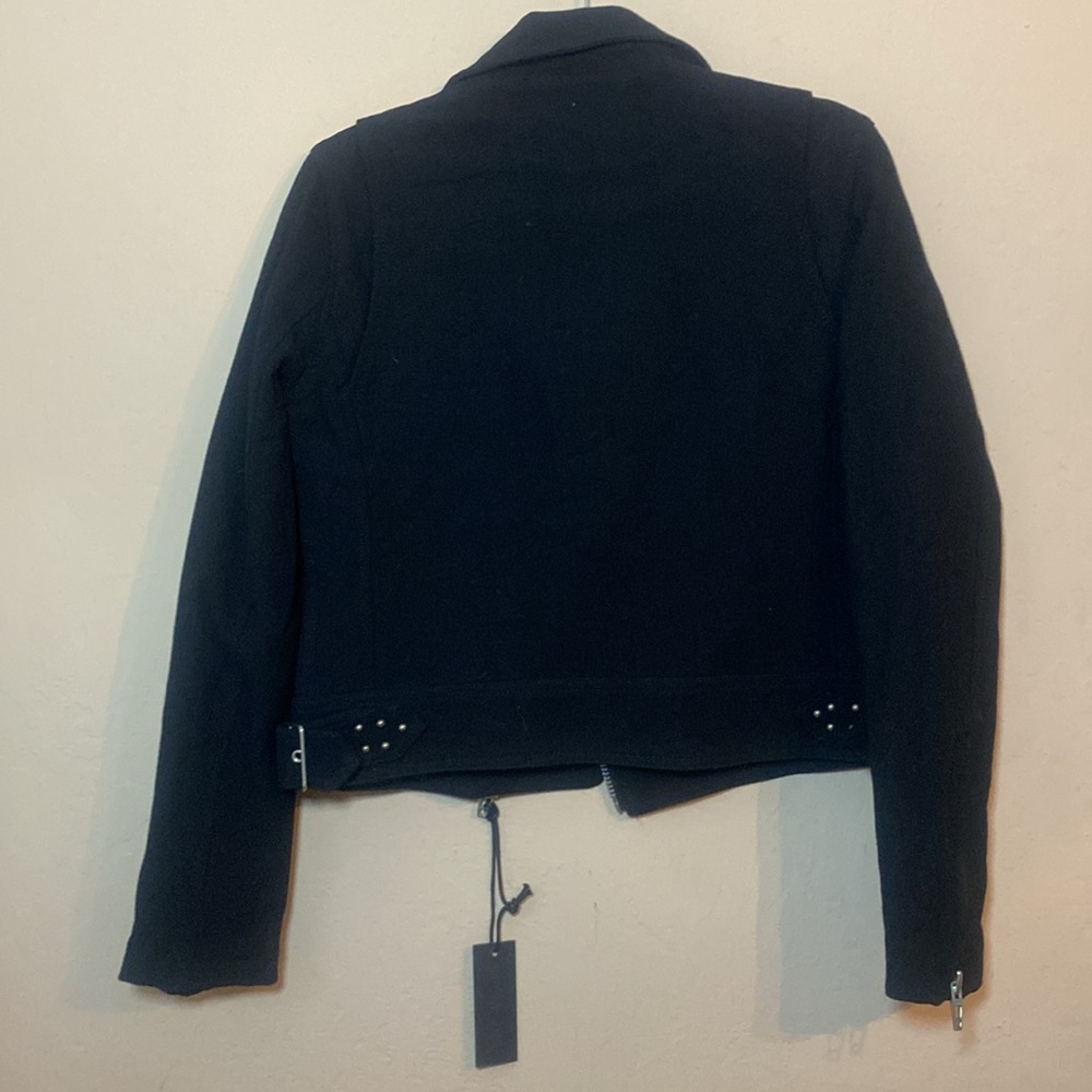 Blanknyc Black Crepe Moto Jacket Tags Size S - Picture 5 of 6